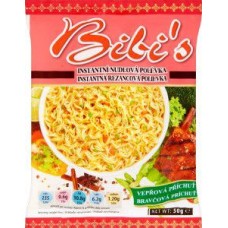 BIBI'S NOODLES PORK 10X55G