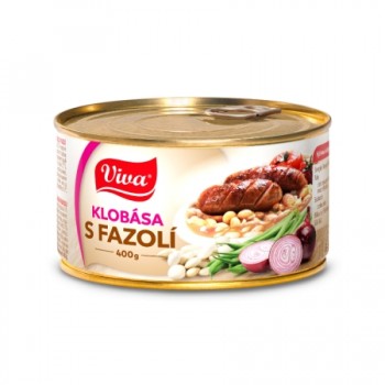 VIVA KLOBASA S BILOU FAZOLI 8X400G