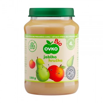 OVKO DETSKA VYZIVA HRUSKA-JABLKO 6X190G