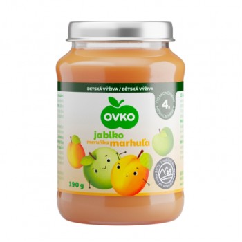 OVKO DETSKA VYZIVA JABLKO-MARHULA 6X190G