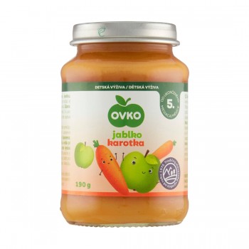 OVKO DETSKA VYZ JABLKO-KAROTKA 6X190G