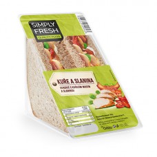 SANDWICH KURE A SLANINA 166G  ( SHELF LIFE 6 DAYS)