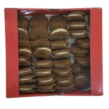 COCOA COOKIES WITH NUT CREAM FILLING 1KG