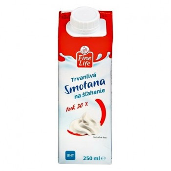 FINE LIFE SMETANA KE SLEHANI 30% 3X250G