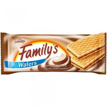 FAMILY WAFERS CRUNCHY COCOA CREAM 6X180G