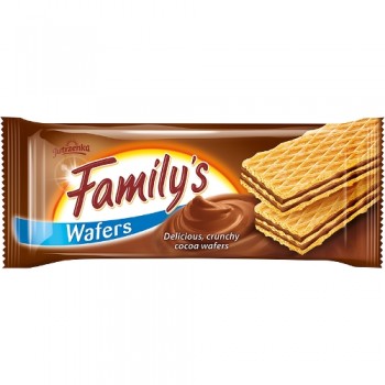 FAMILY WAFERS CRUNCHY COCOA 6X180G
