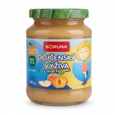 KORUNA DETSKA VYZIVA JABLKO S MARHULAMI 10X190G